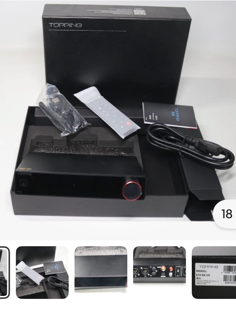 TOPPING E70 VELVET AK4191 AK4499EX
USB DAC XMOS XU316 Bluetooth 5.1
LDAC Decoder